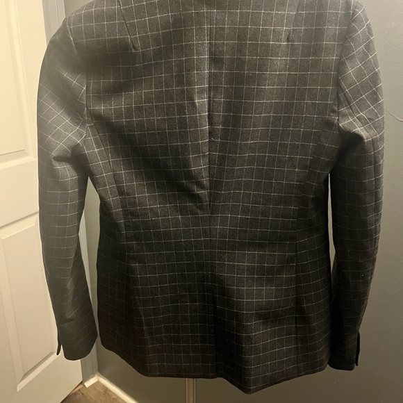 Banana Republic Charcoal Checkered Women's Blazer - Picture 2 of 3